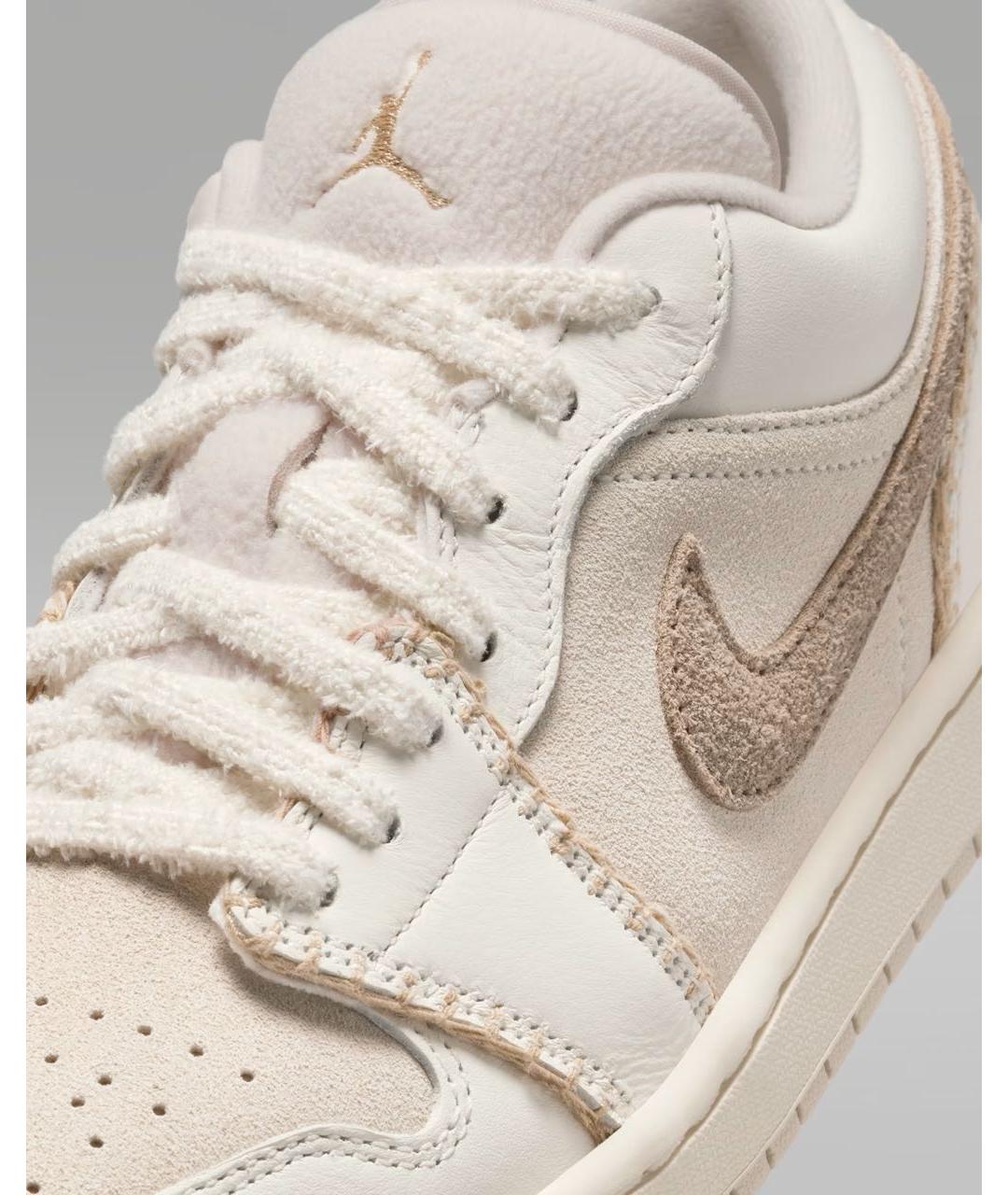 JORDAN Белые кожаные кроссовки, фото 5