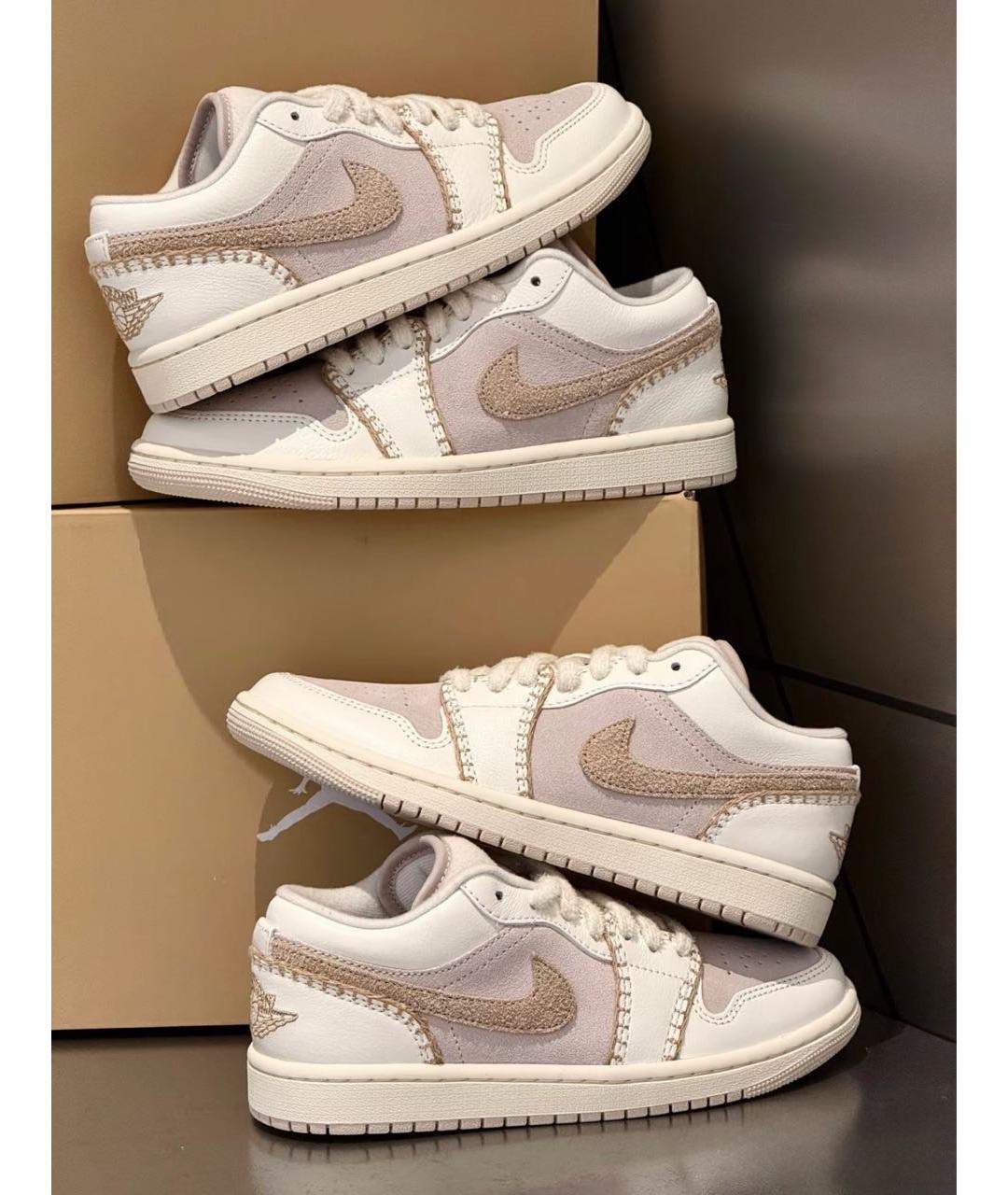 JORDAN Белые кожаные кроссовки, фото 2