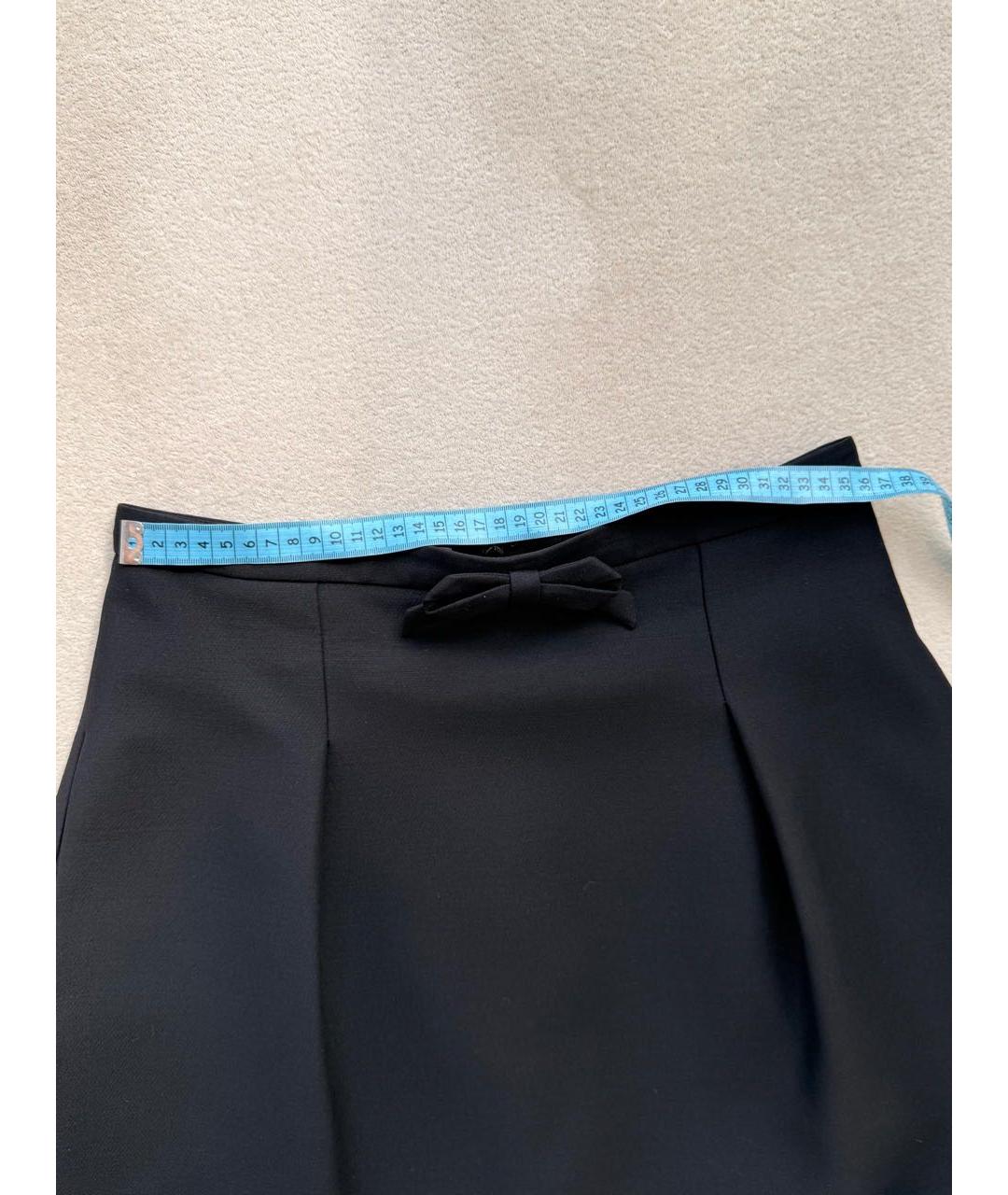 VALENTINO Черный шерстяной костюм с юбками, фото 7