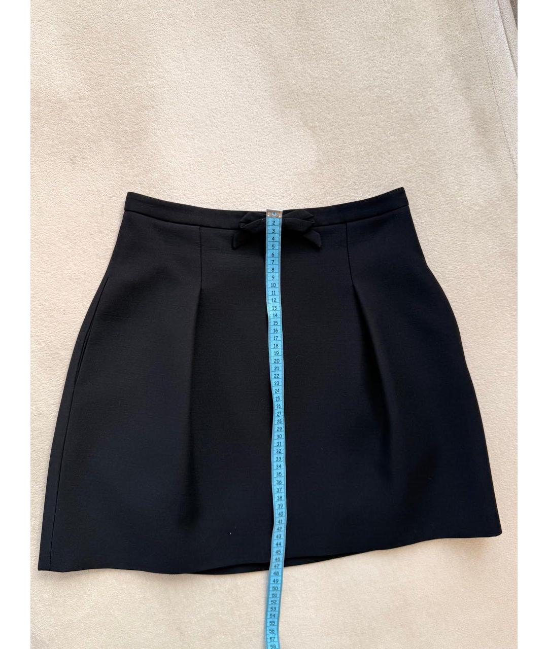 VALENTINO Черный шерстяной костюм с юбками, фото 6