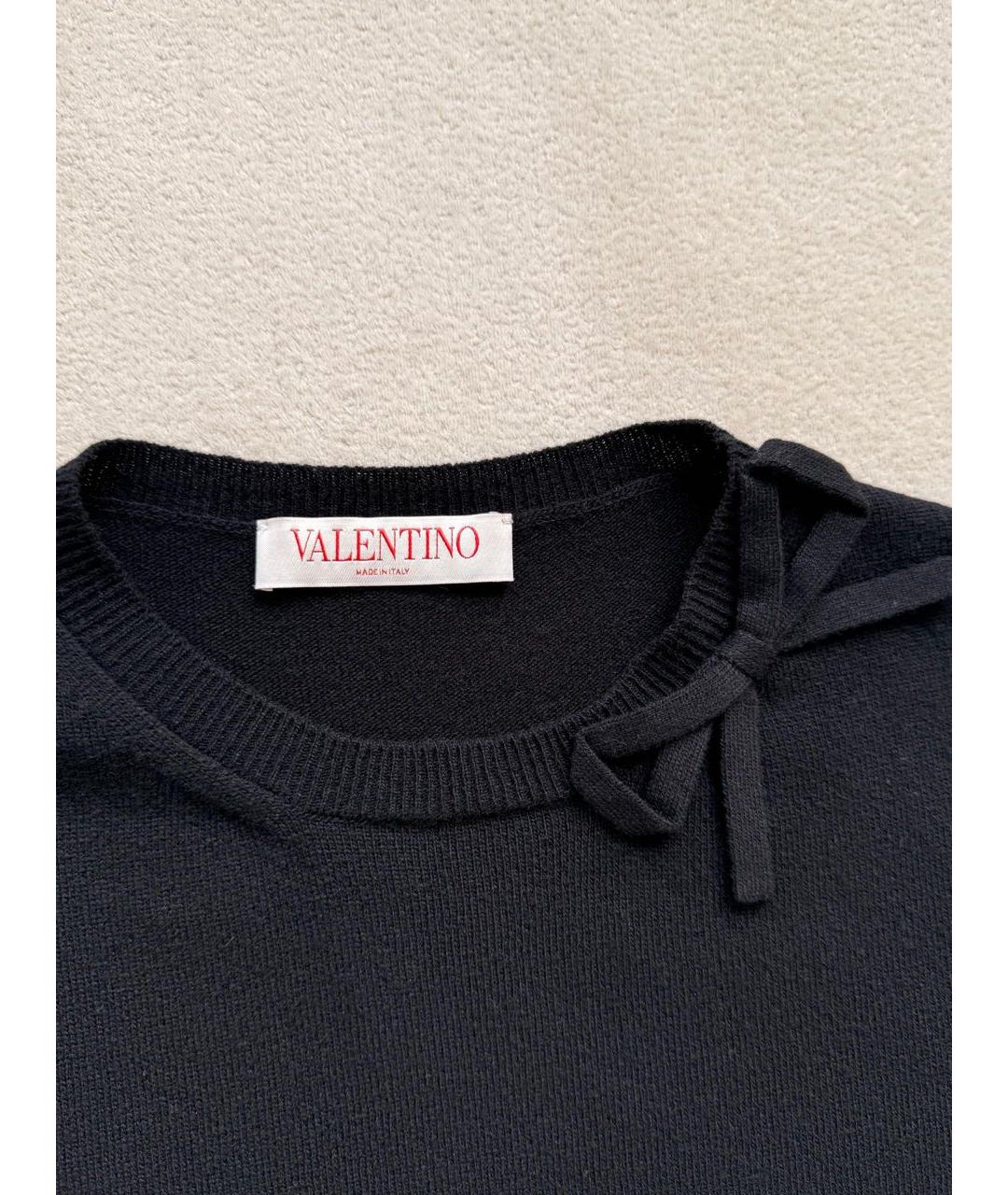 VALENTINO Черный шерстяной костюм с юбками, фото 3