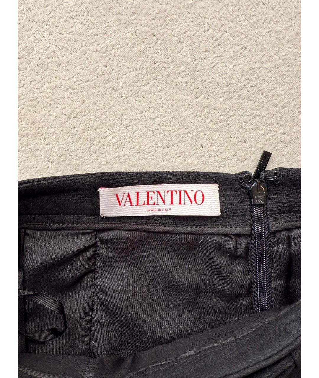 VALENTINO Черный шерстяной костюм с юбками, фото 8