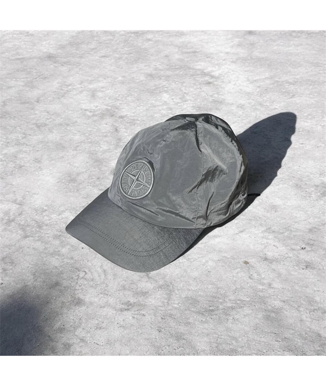 STONE ISLAND Серая кепка/бейсболка, фото 5