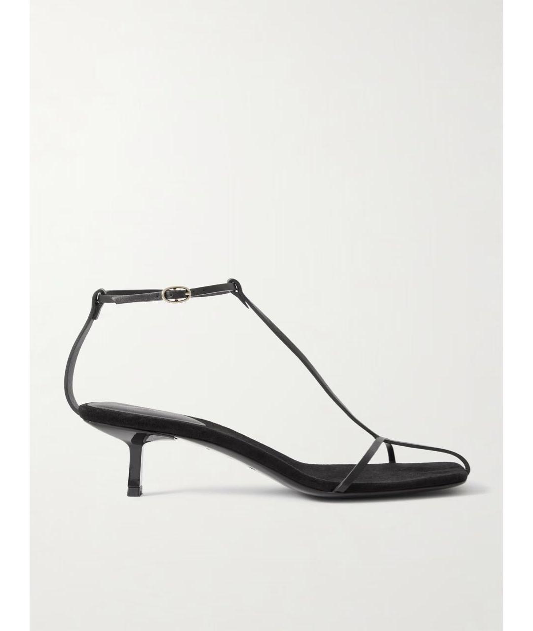 NEOUS Черные кожаные босоножки, фото 9