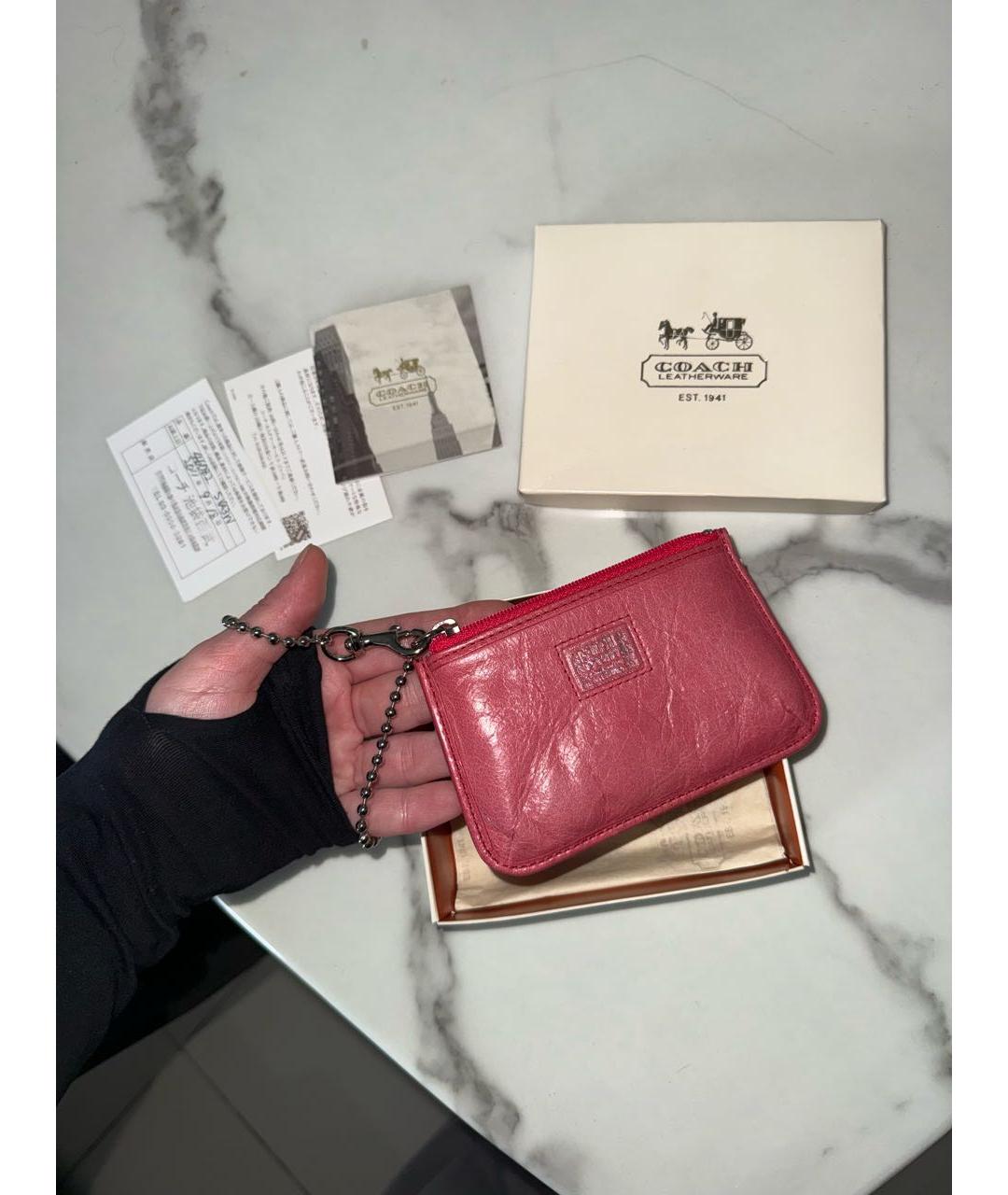 COACH Мульти кожаный кардхолдер, фото 9