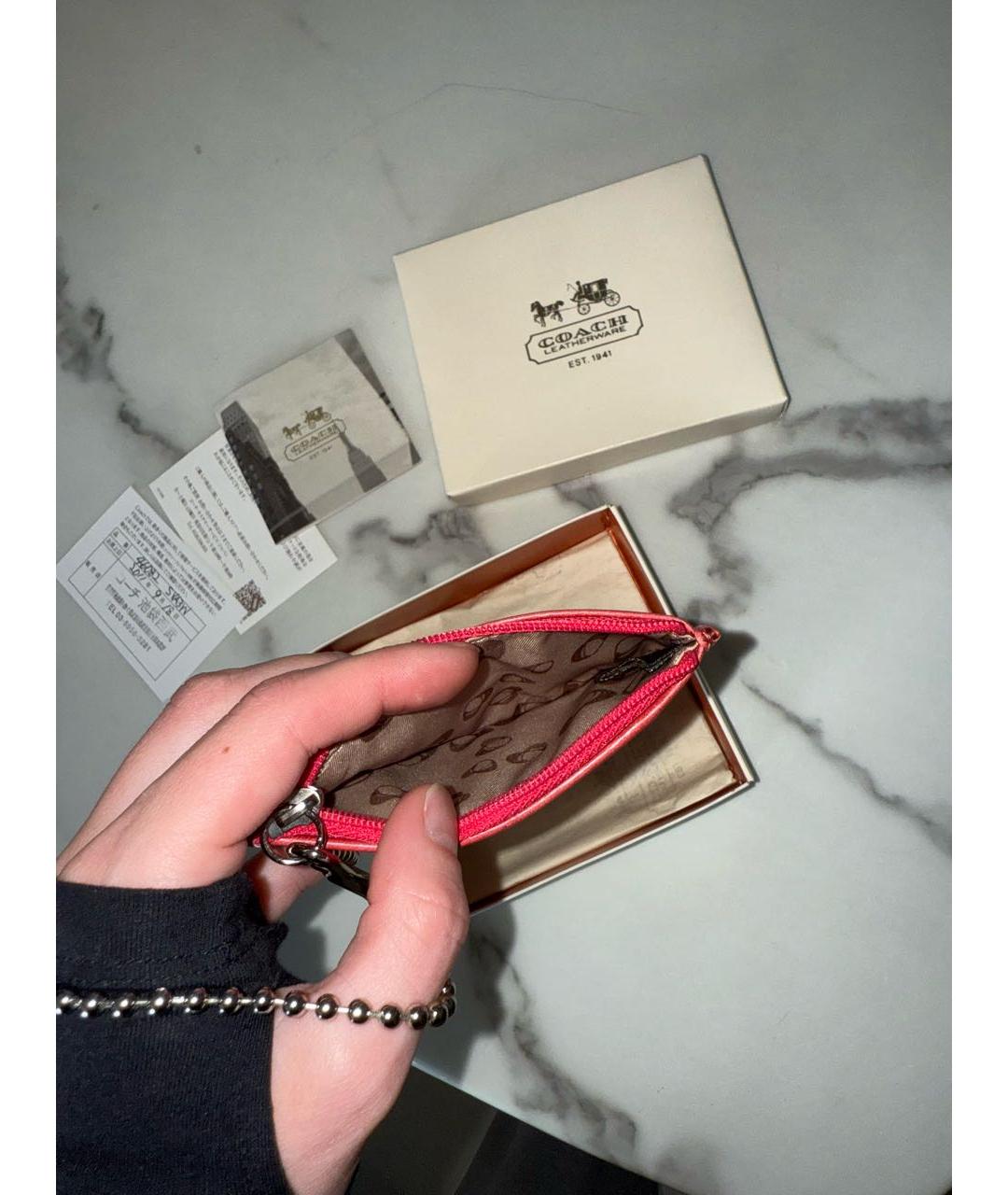 COACH Мульти кожаный кардхолдер, фото 3