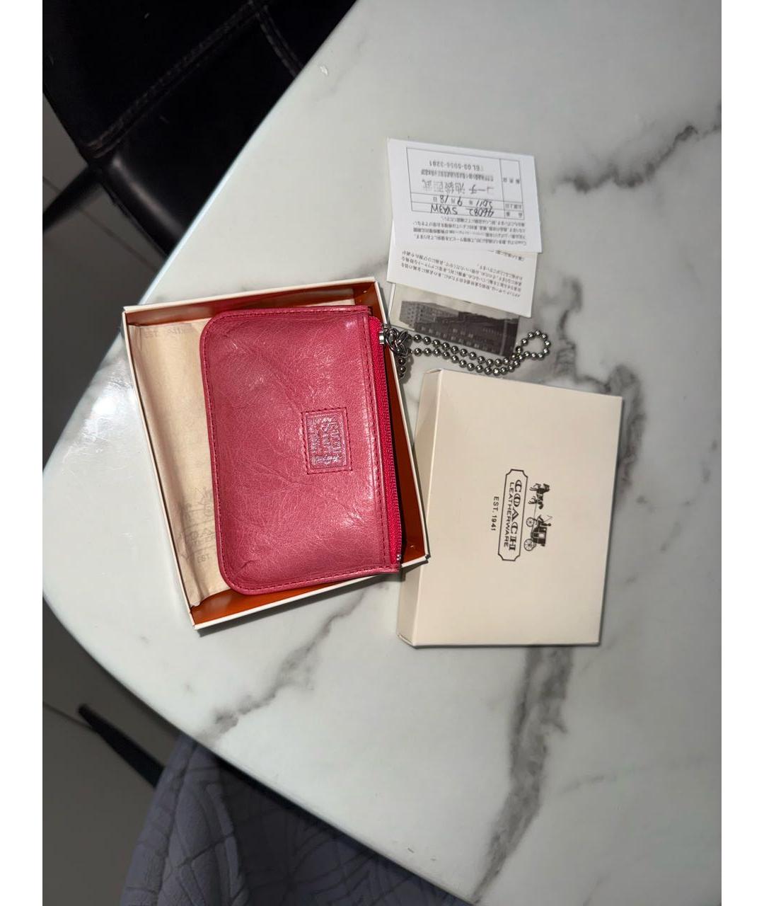 COACH Мульти кожаный кардхолдер, фото 8