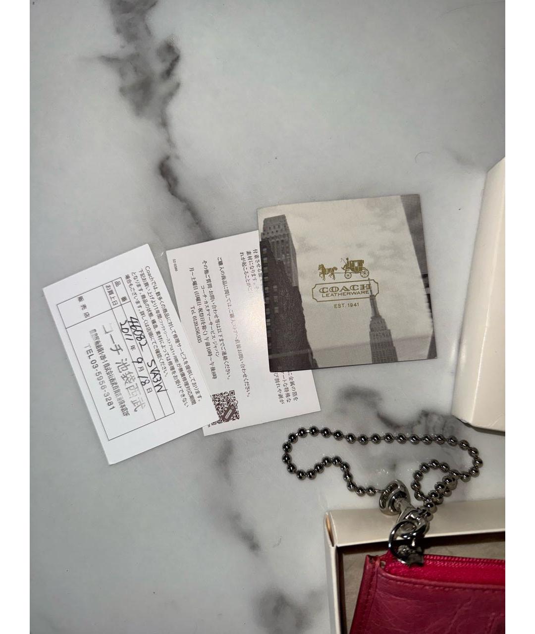 COACH Мульти кожаный кардхолдер, фото 7