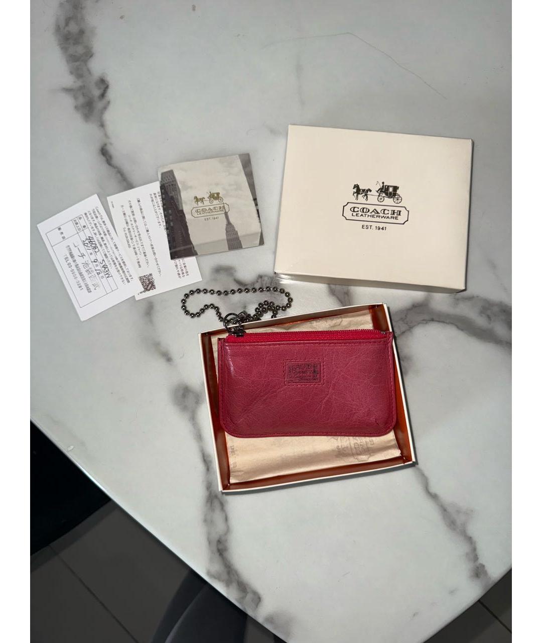 COACH Мульти кожаный кардхолдер, фото 4