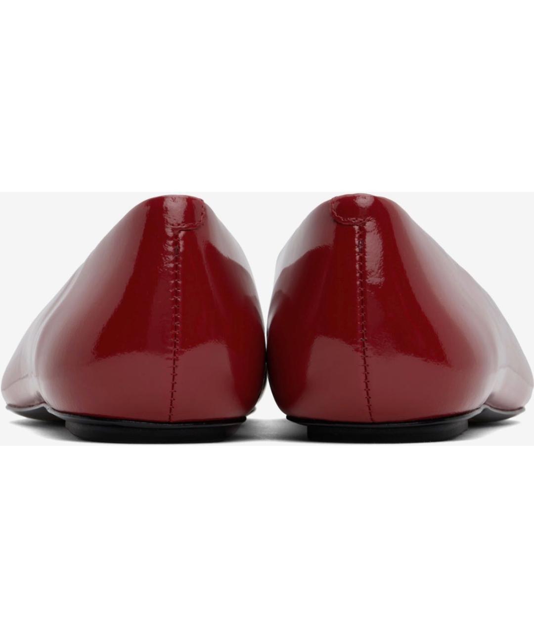 MARC JACOBS Бордовые балетки из лакированной кожи, фото 4