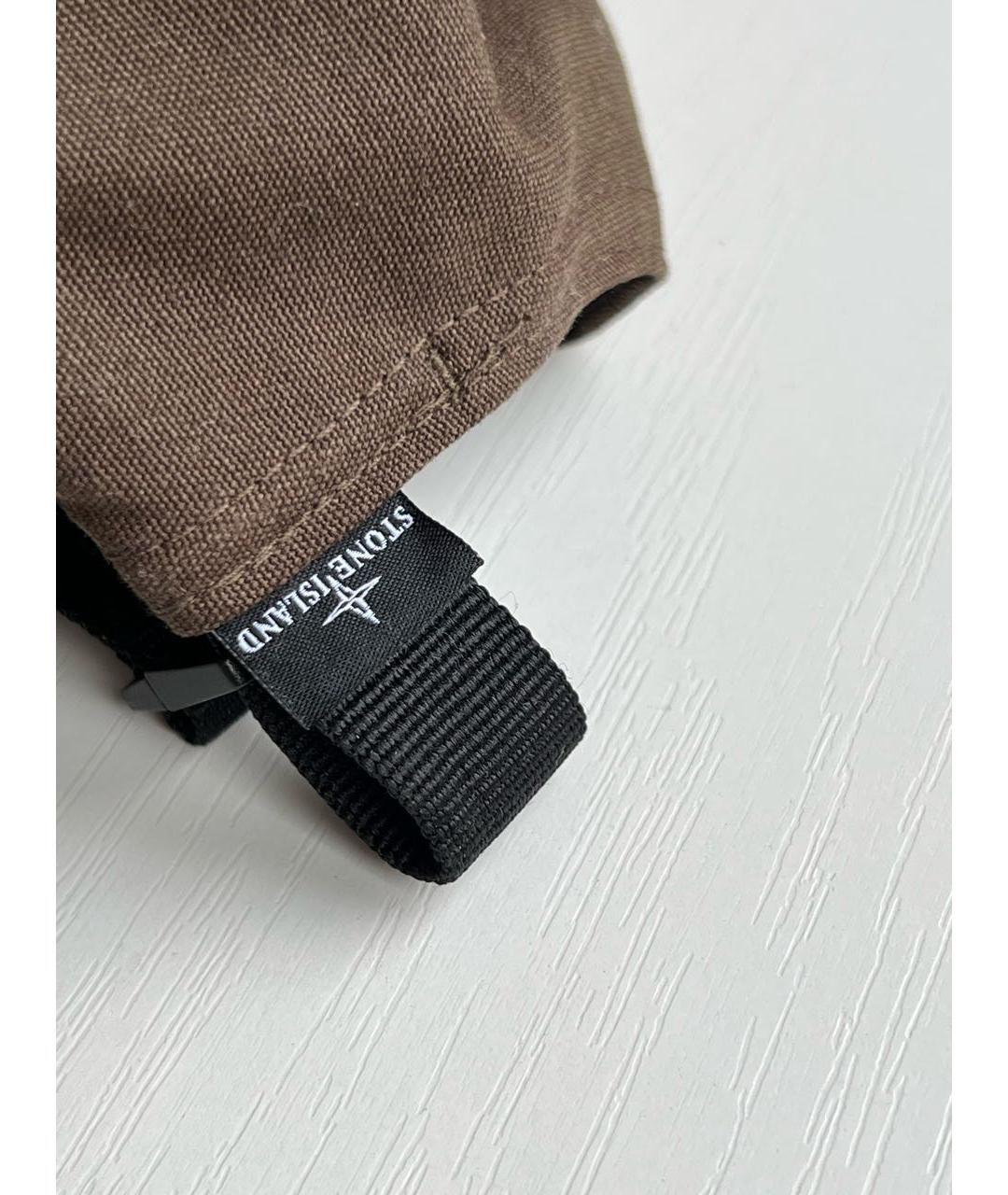 STONE ISLAND Хаки хлопковая кепка/бейсболка, фото 4