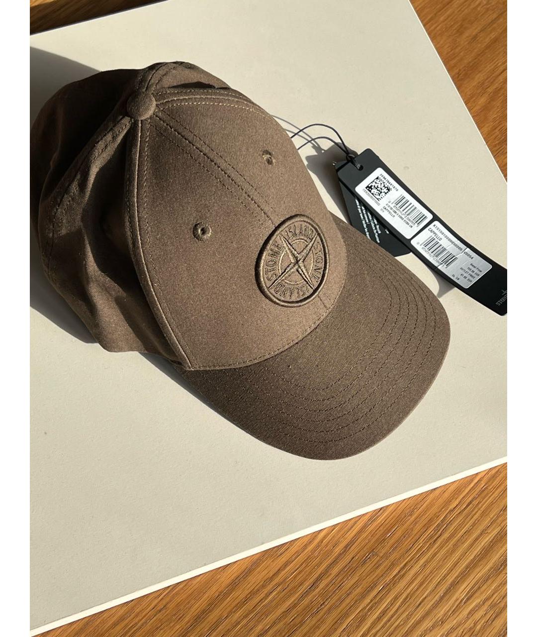 STONE ISLAND Хаки хлопковая кепка/бейсболка, фото 8