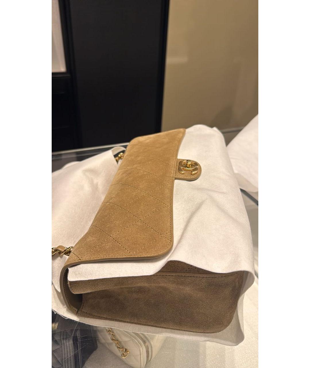 CHANEL Замшевая сумка через плечо, фото 6