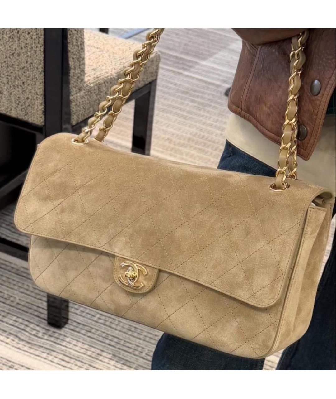 CHANEL Замшевая сумка через плечо, фото 5