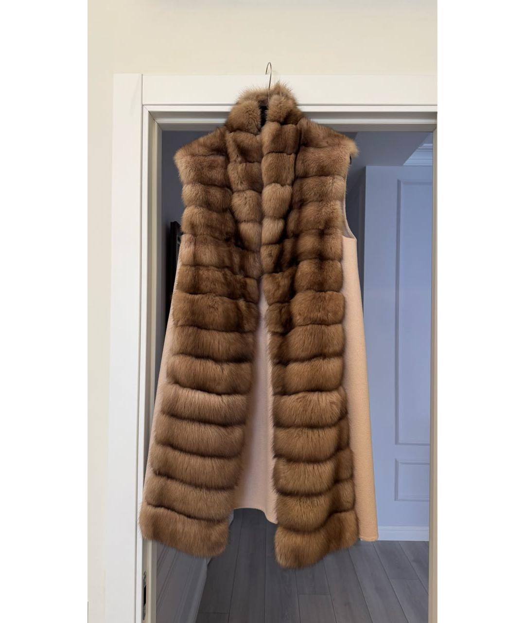 MANZONI 24 Бежевый кашемировый жилет, фото 7