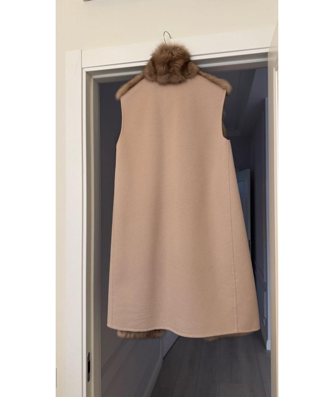 MANZONI 24 Бежевый кашемировый жилет, фото 2