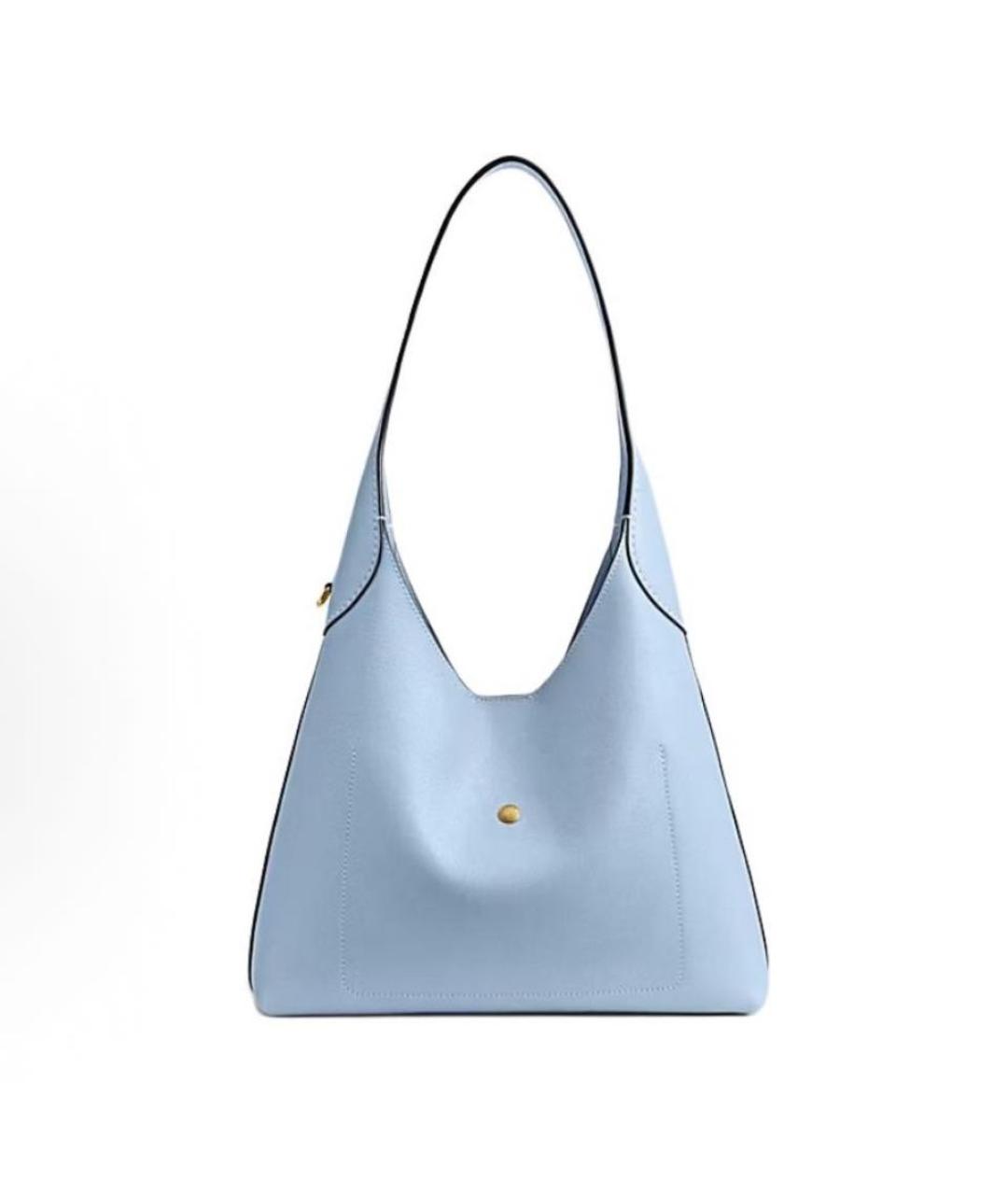 COACH Голубая кожаная сумка через плечо, фото 2