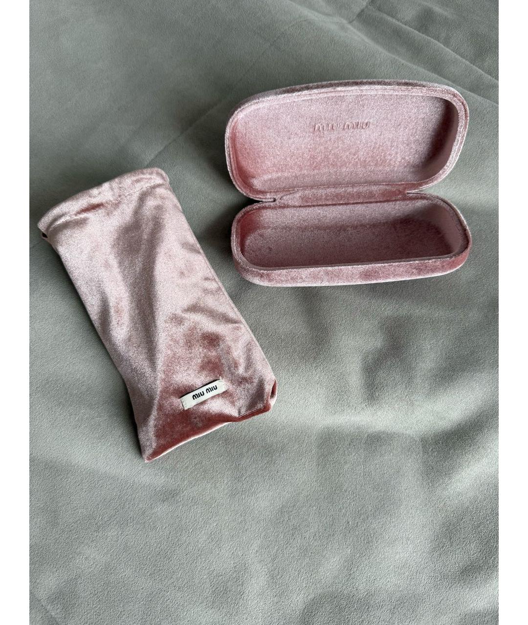 MIU MIU Черные пластиковые солнцезащитные очки, фото 4