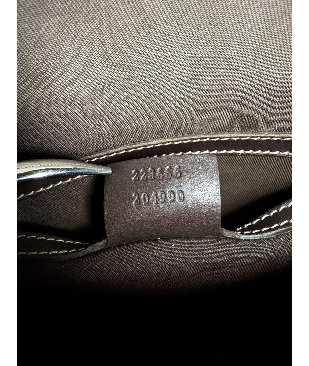 GUCCI Бежевая сумка на плечо из лакированной кожи, фото 4