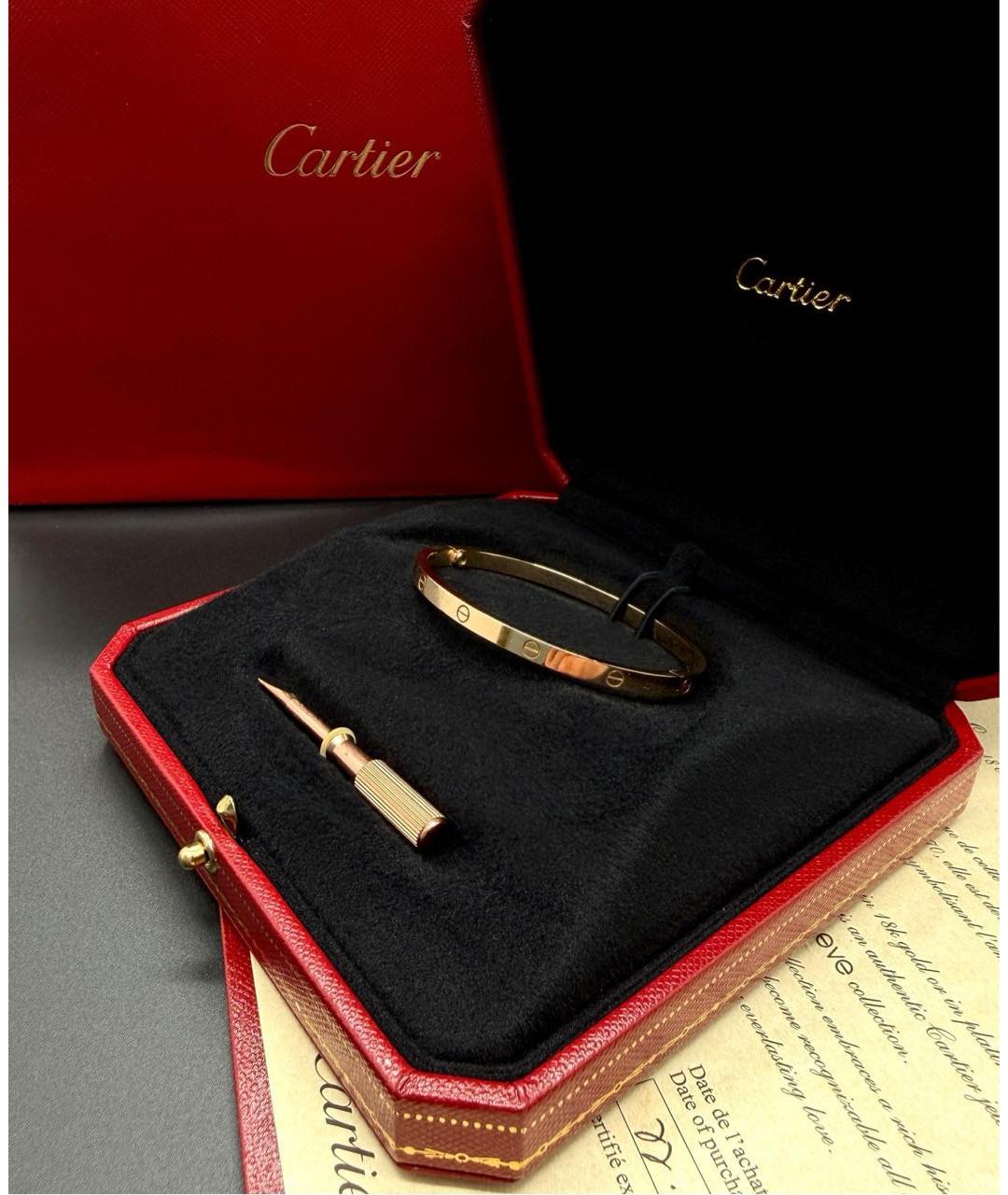 CARTIER Золотой браслет из розового золота, фото 2