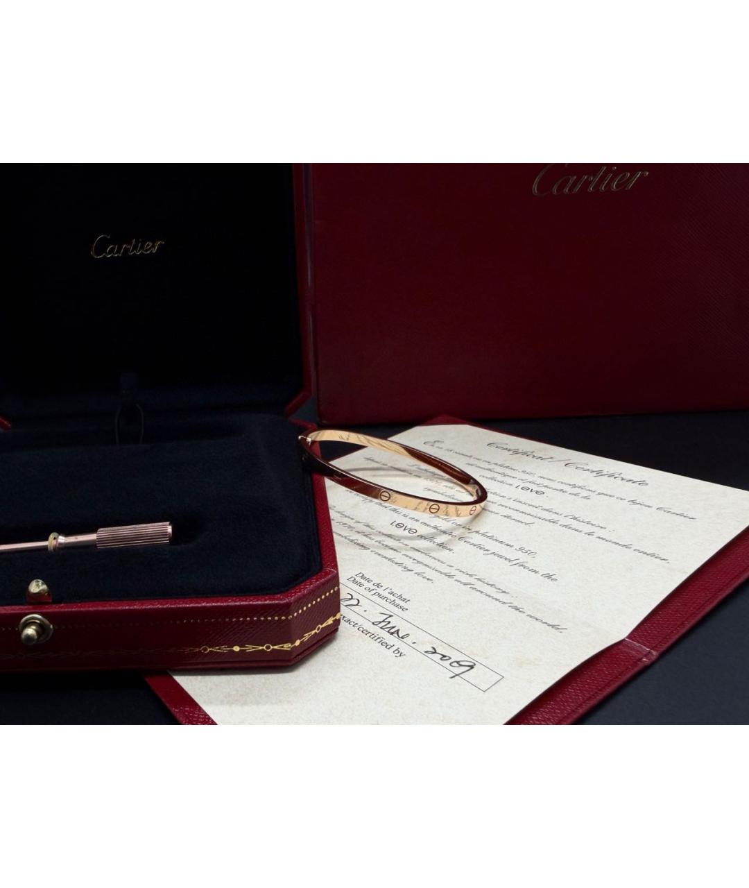 CARTIER Золотой браслет из розового золота, фото 4