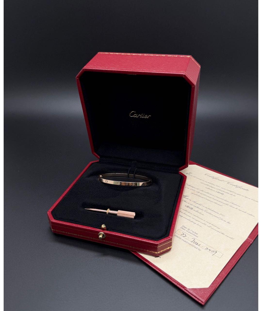 CARTIER Золотой браслет из розового золота, фото 3