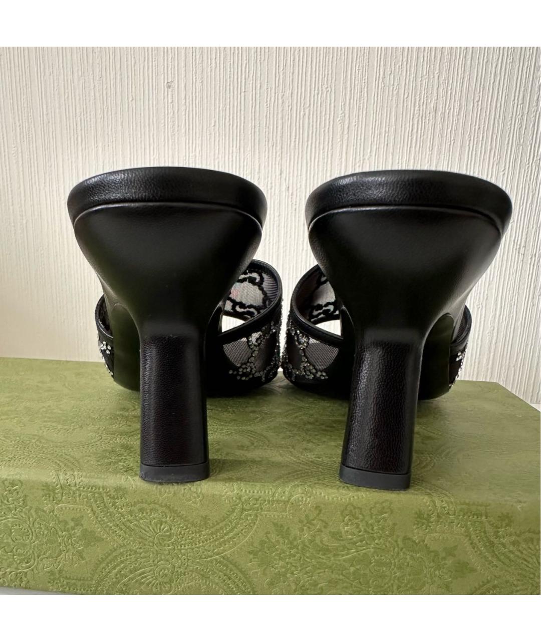 GUCCI Черные мюли, фото 5