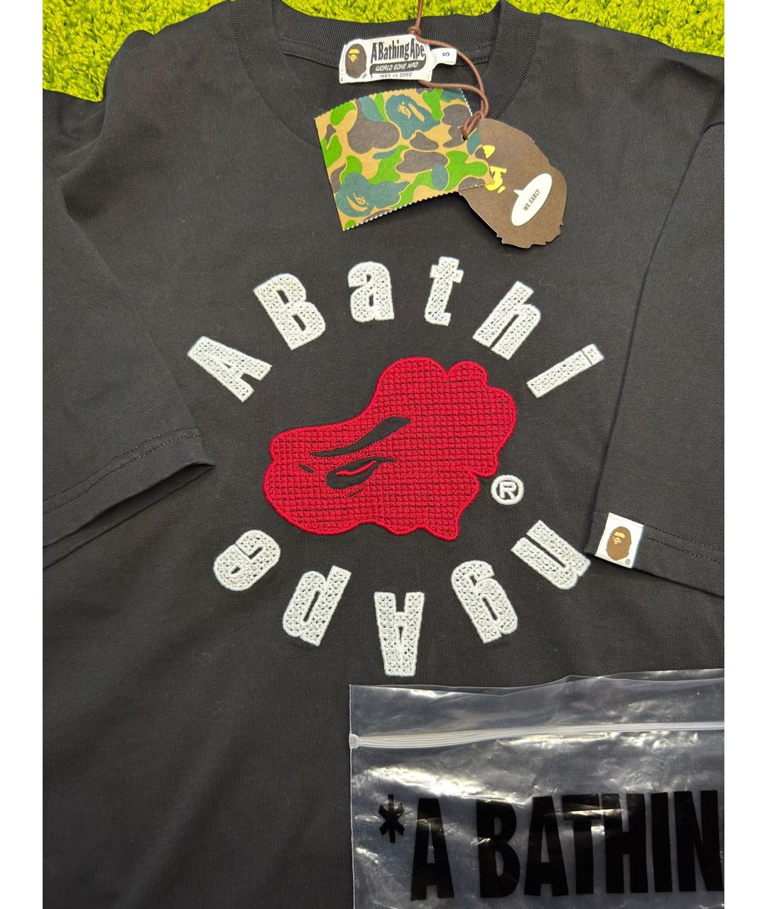 BAPE Черная хлопковая футболка, фото 2