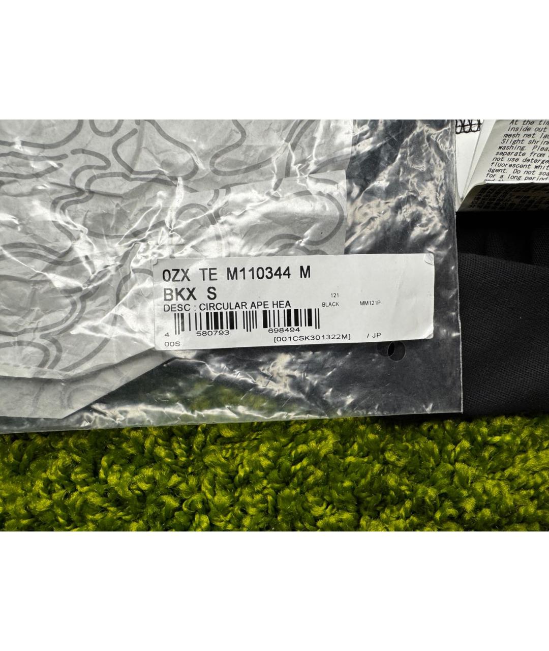 BAPE Черная хлопковая футболка, фото 8