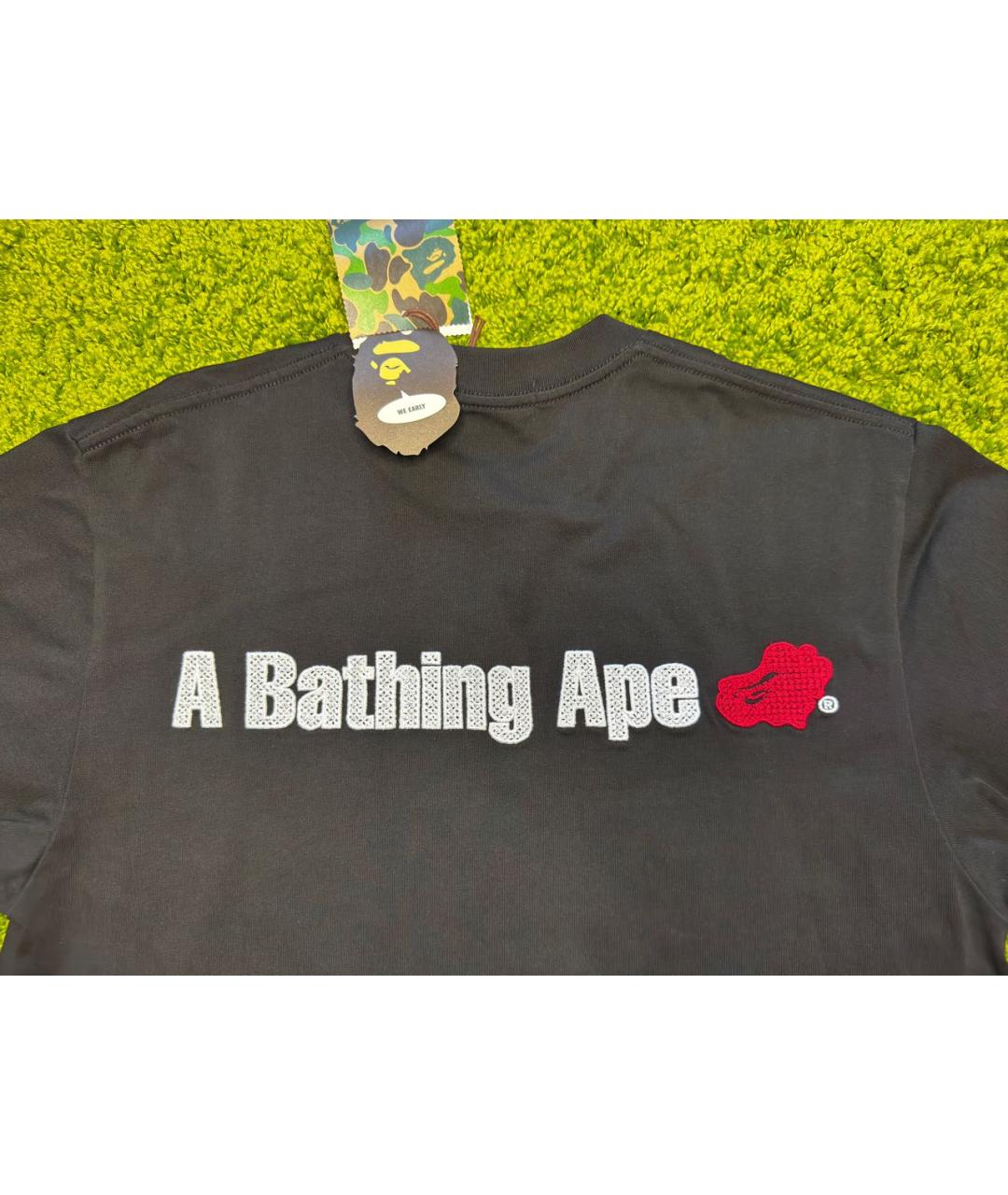 BAPE Черная хлопковая футболка, фото 3