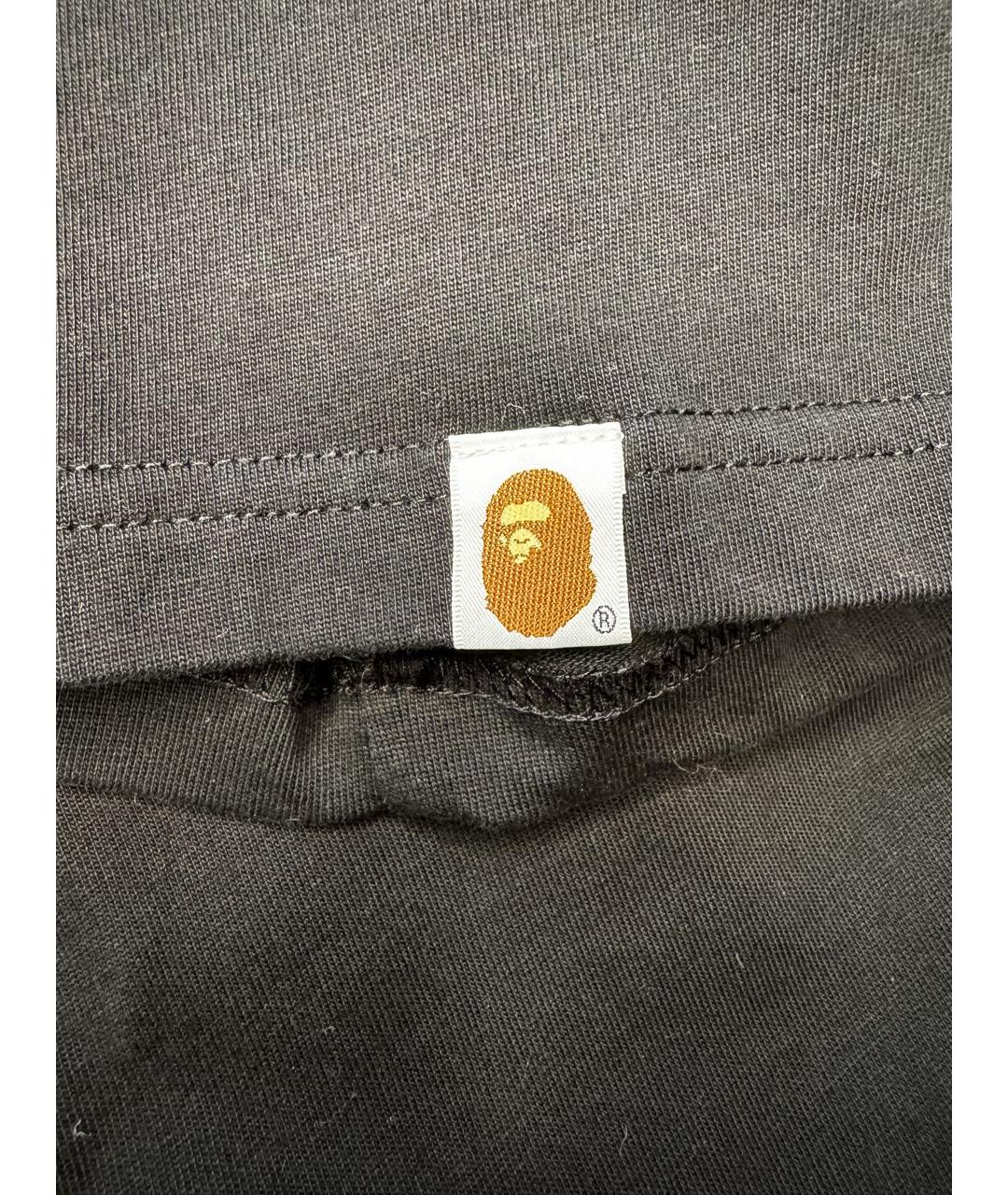 BAPE Черная хлопковая футболка, фото 5
