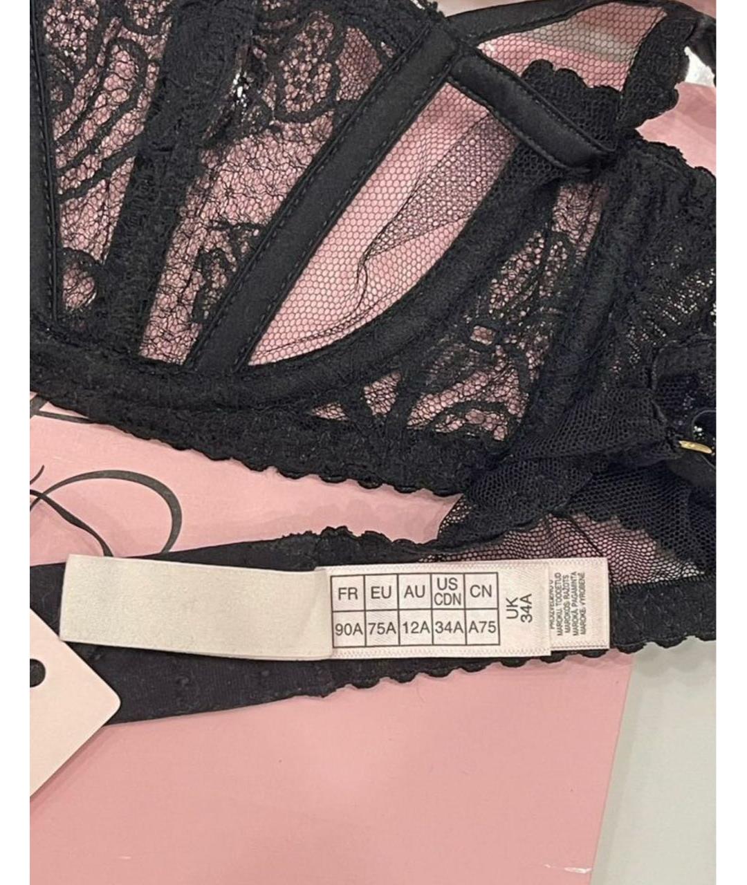 AGENT PROVOCATEUR Черный бюстгалтеры, фото 5