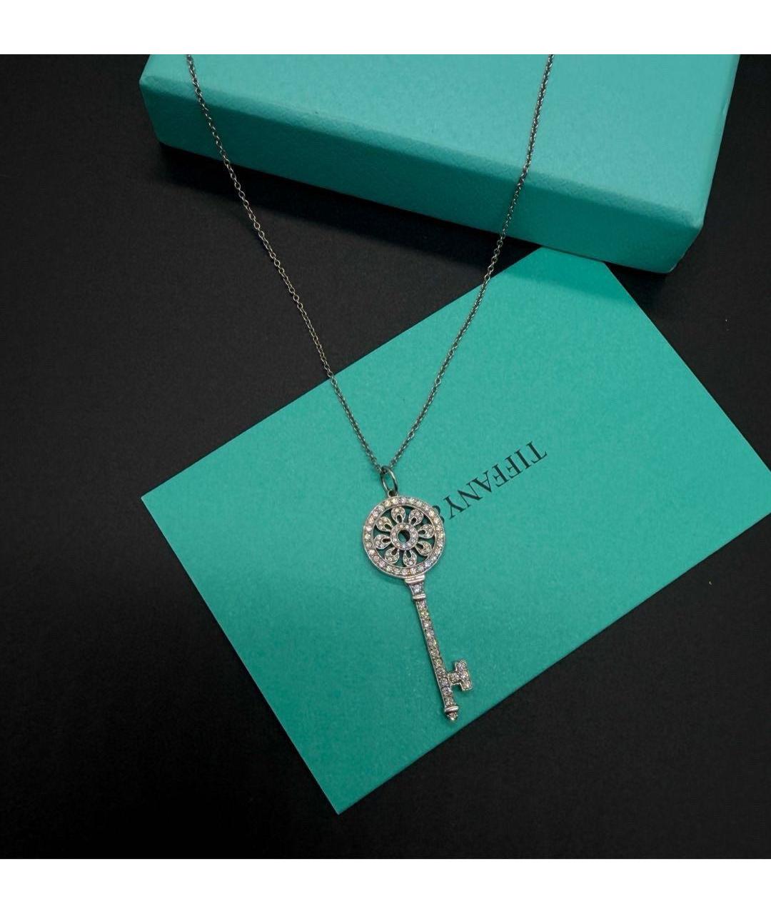 TIFFANY&CO Серебряное колье из белого золота, фото 4