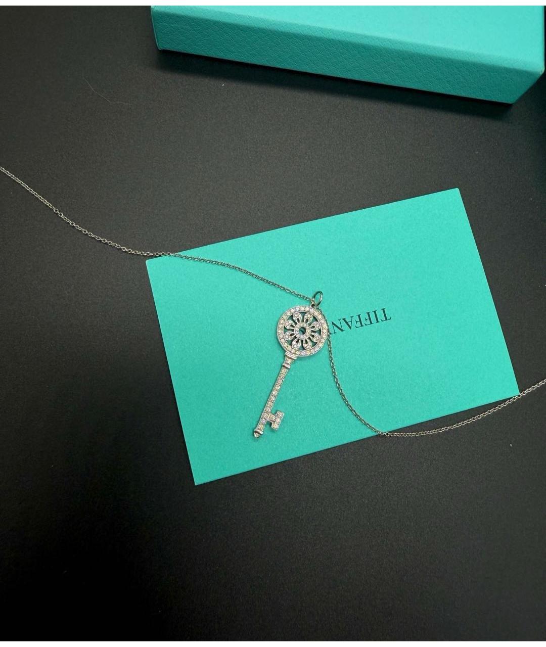 TIFFANY&CO Серебряное колье из белого золота, фото 2