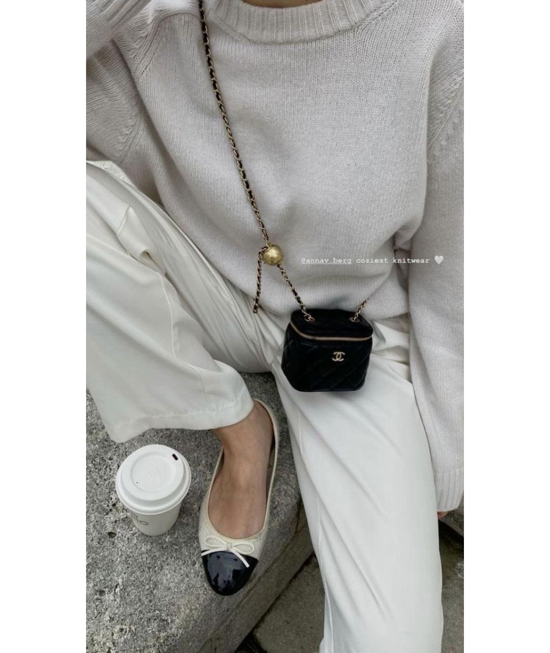 CHANEL Черная кожаная сумка через плечо, фото 5