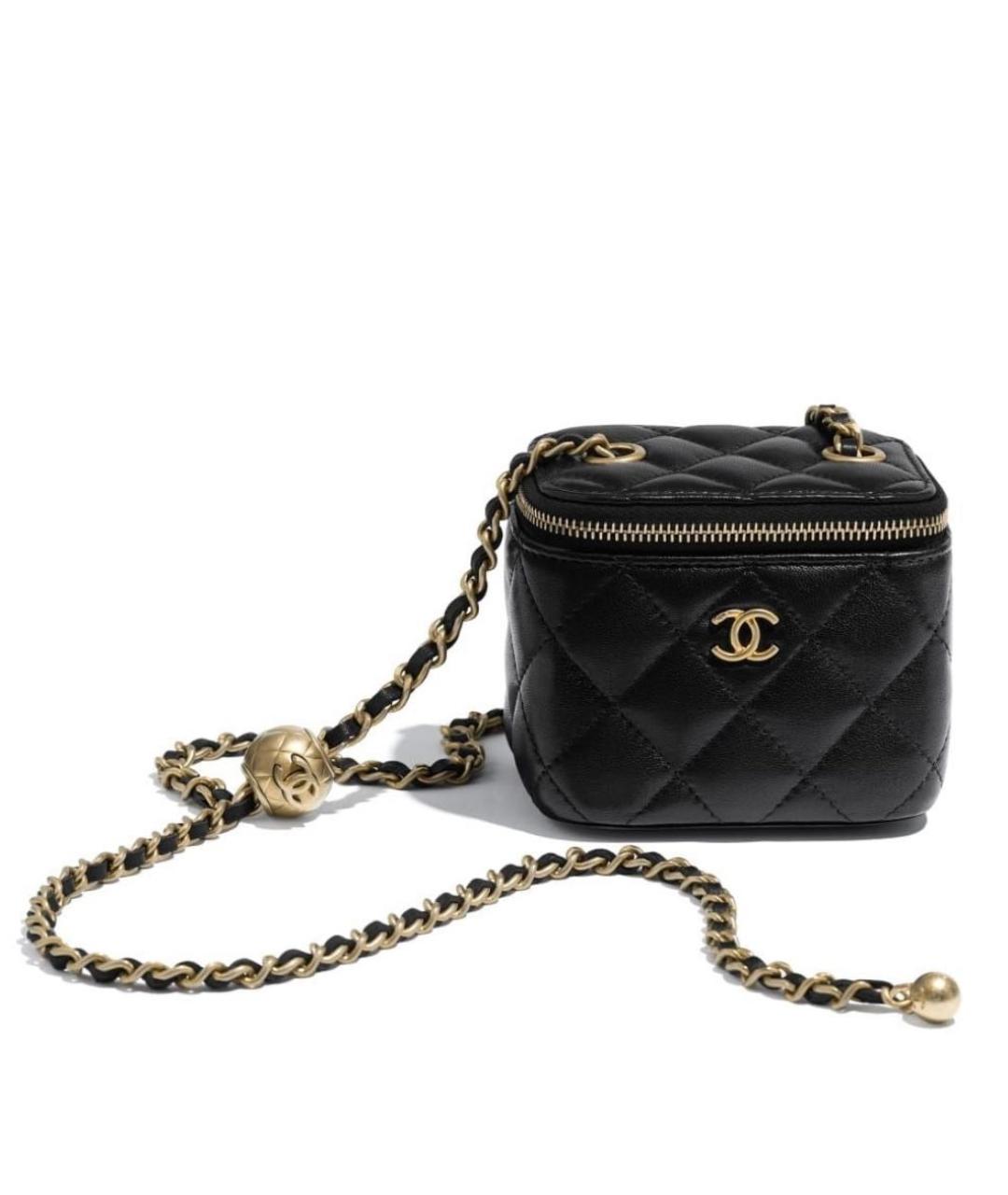 CHANEL Черная кожаная сумка через плечо, фото 2