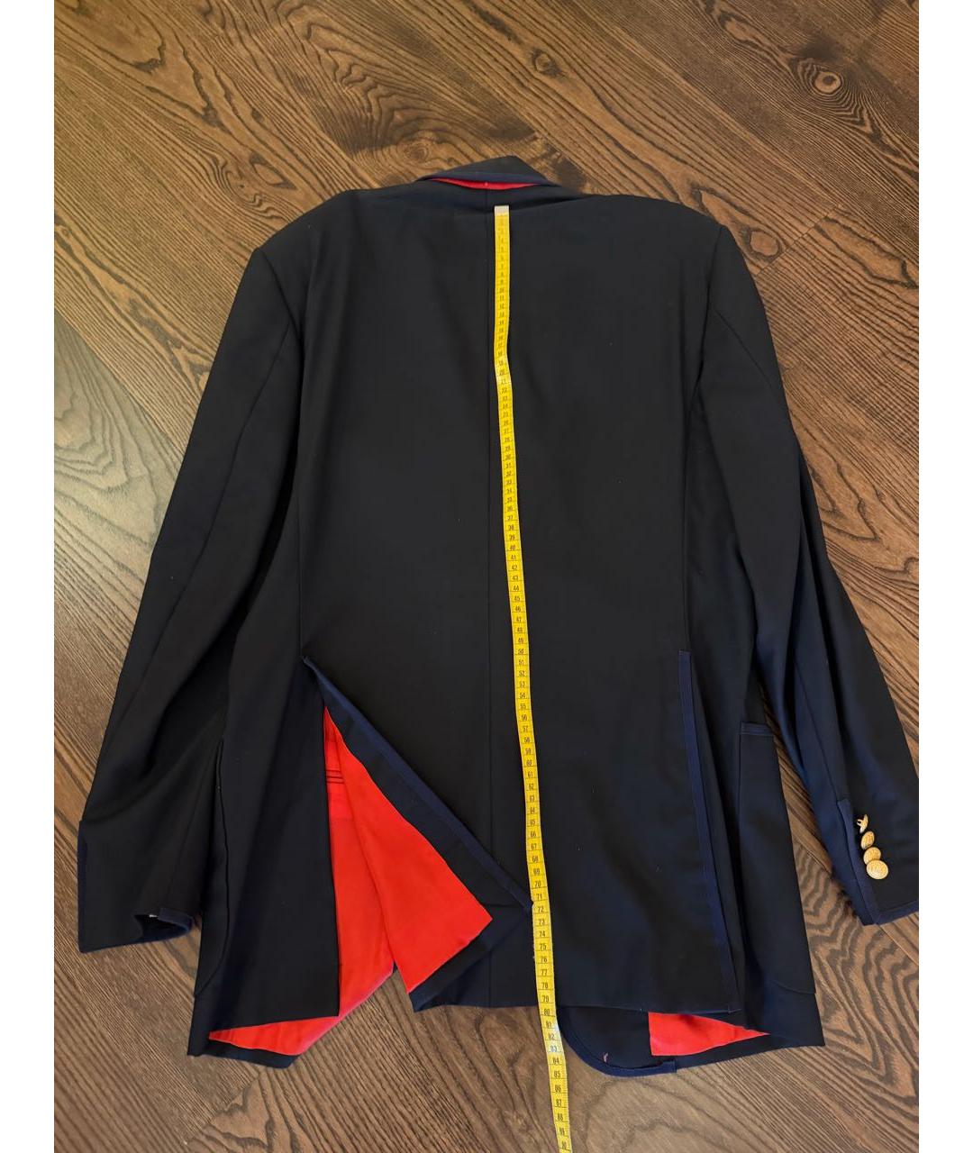 ETRO Темно-синий шерстяной пиджак, фото 8