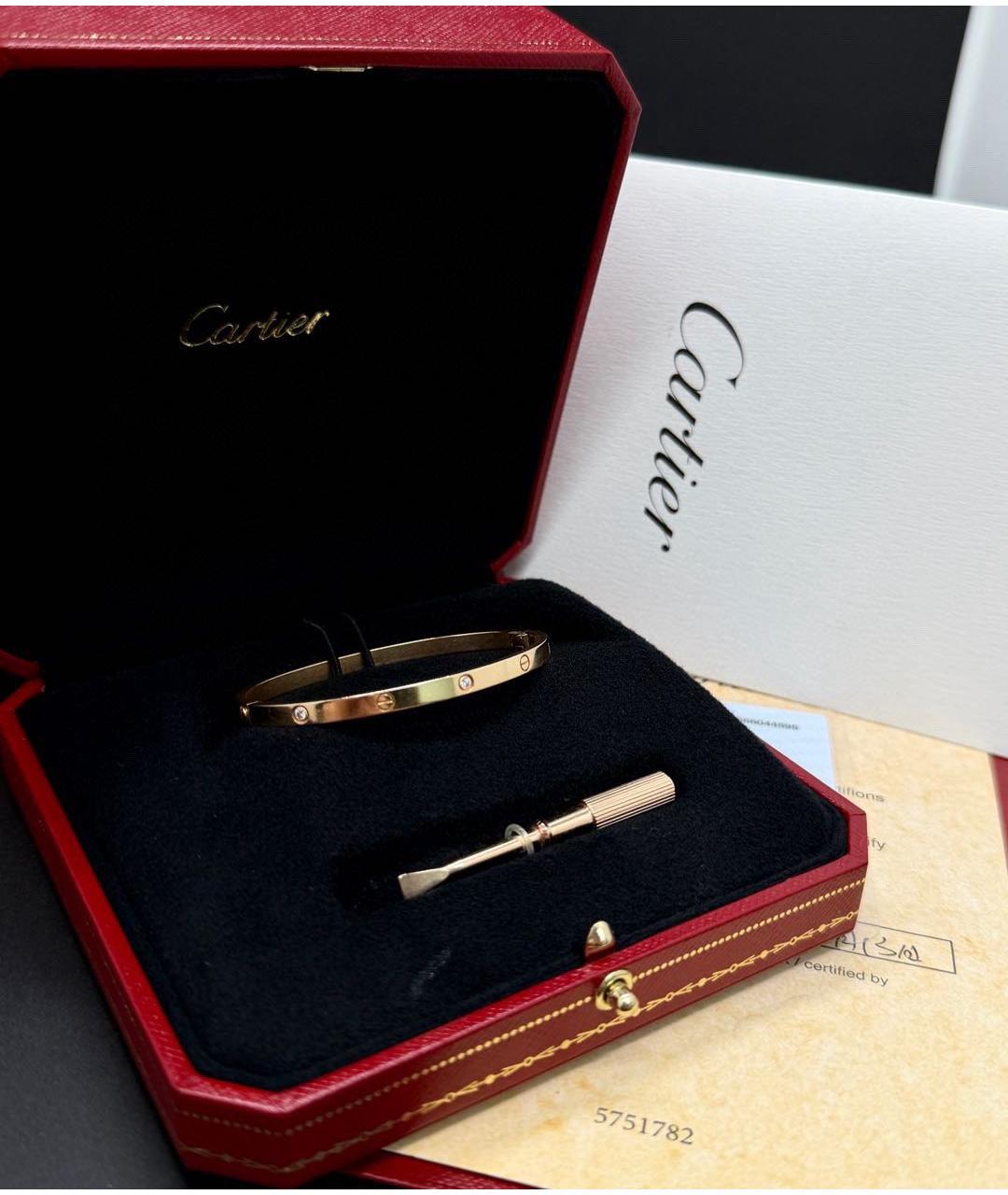 CARTIER Золотой браслет из розового золота, фото 4