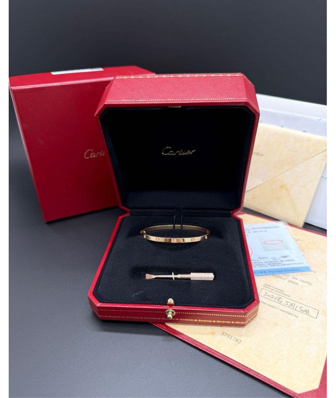 CARTIER Золотой браслет из розового золота, фото 2