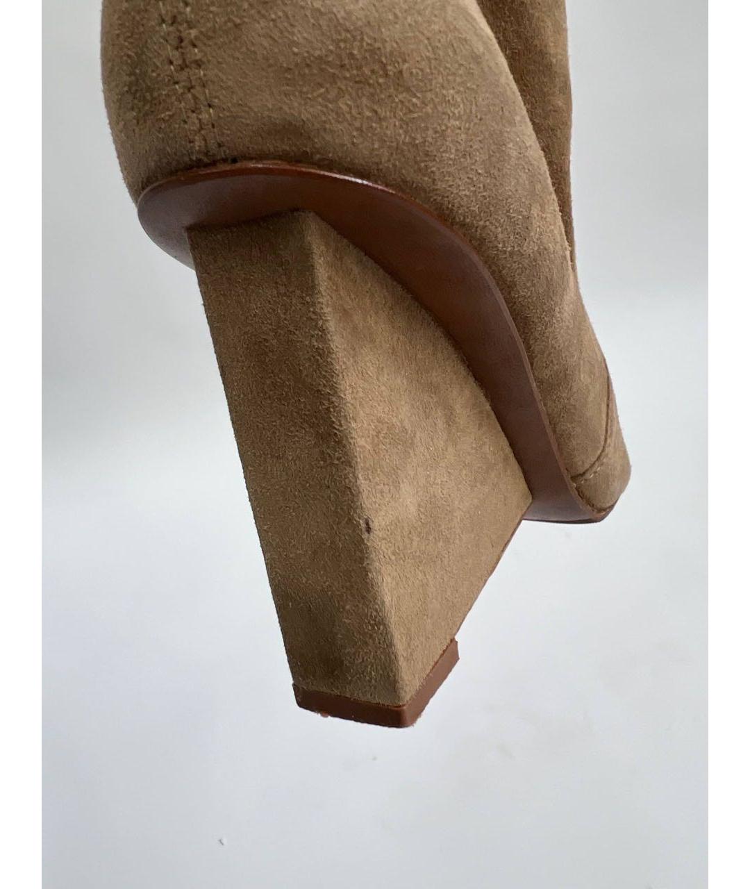 DIANE VON FURSTENBERG Коричневые замшевые полусапоги, фото 7