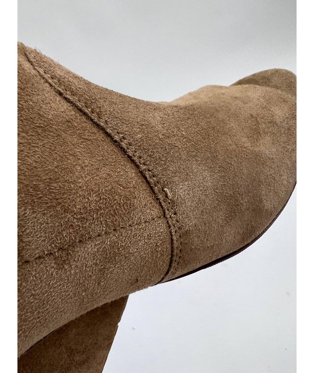 DIANE VON FURSTENBERG Коричневые замшевые полусапоги, фото 6