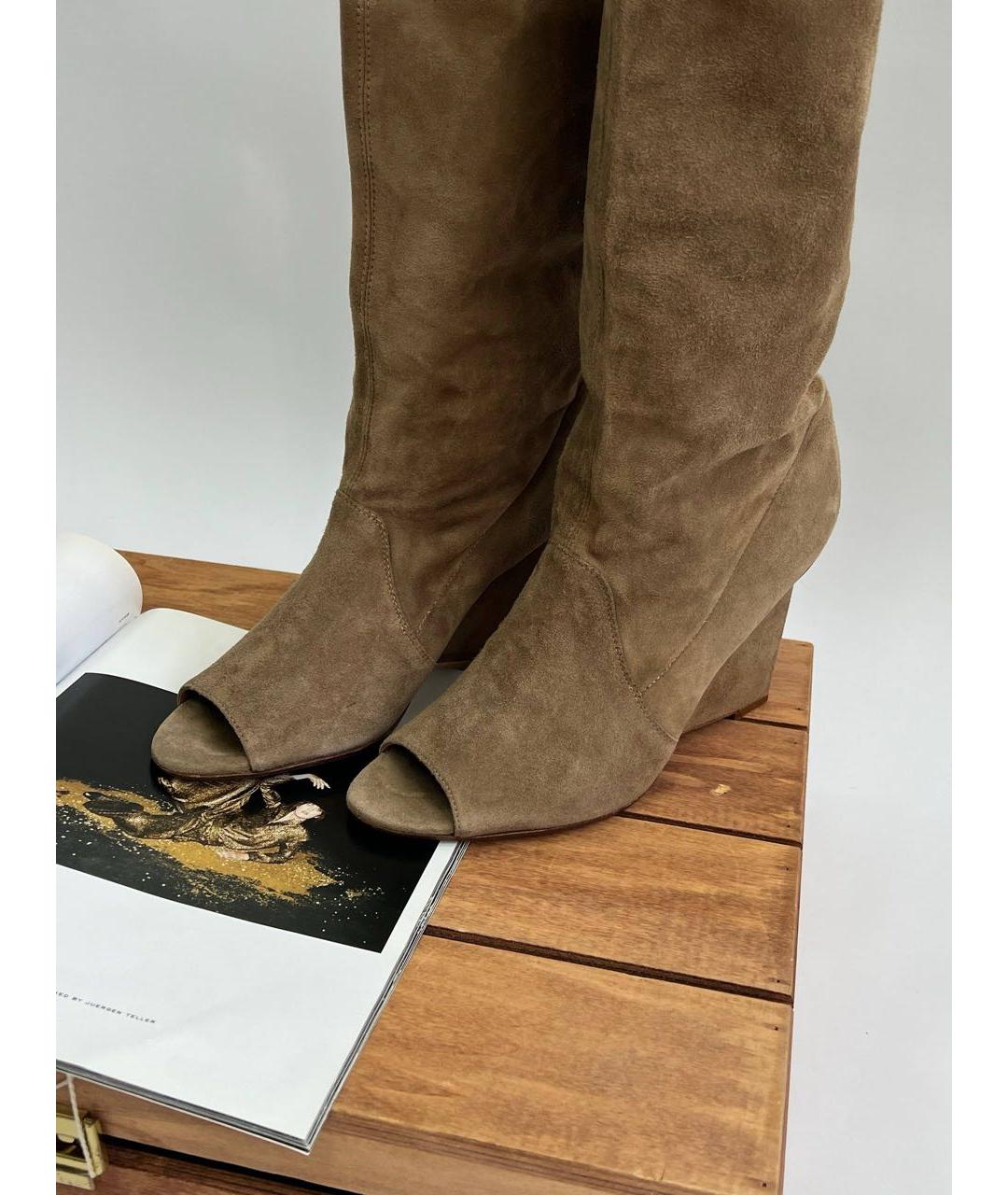 DIANE VON FURSTENBERG Коричневые замшевые полусапоги, фото 5