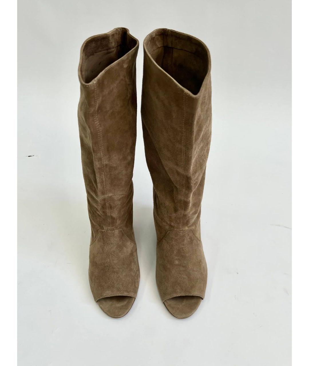 DIANE VON FURSTENBERG Коричневые замшевые полусапоги, фото 2