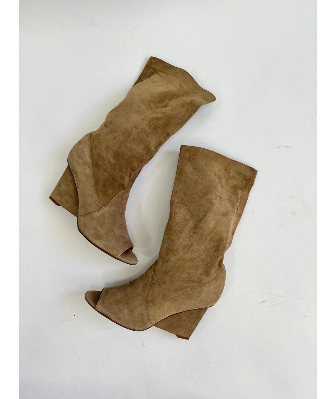 DIANE VON FURSTENBERG Коричневые замшевые полусапоги, фото 4