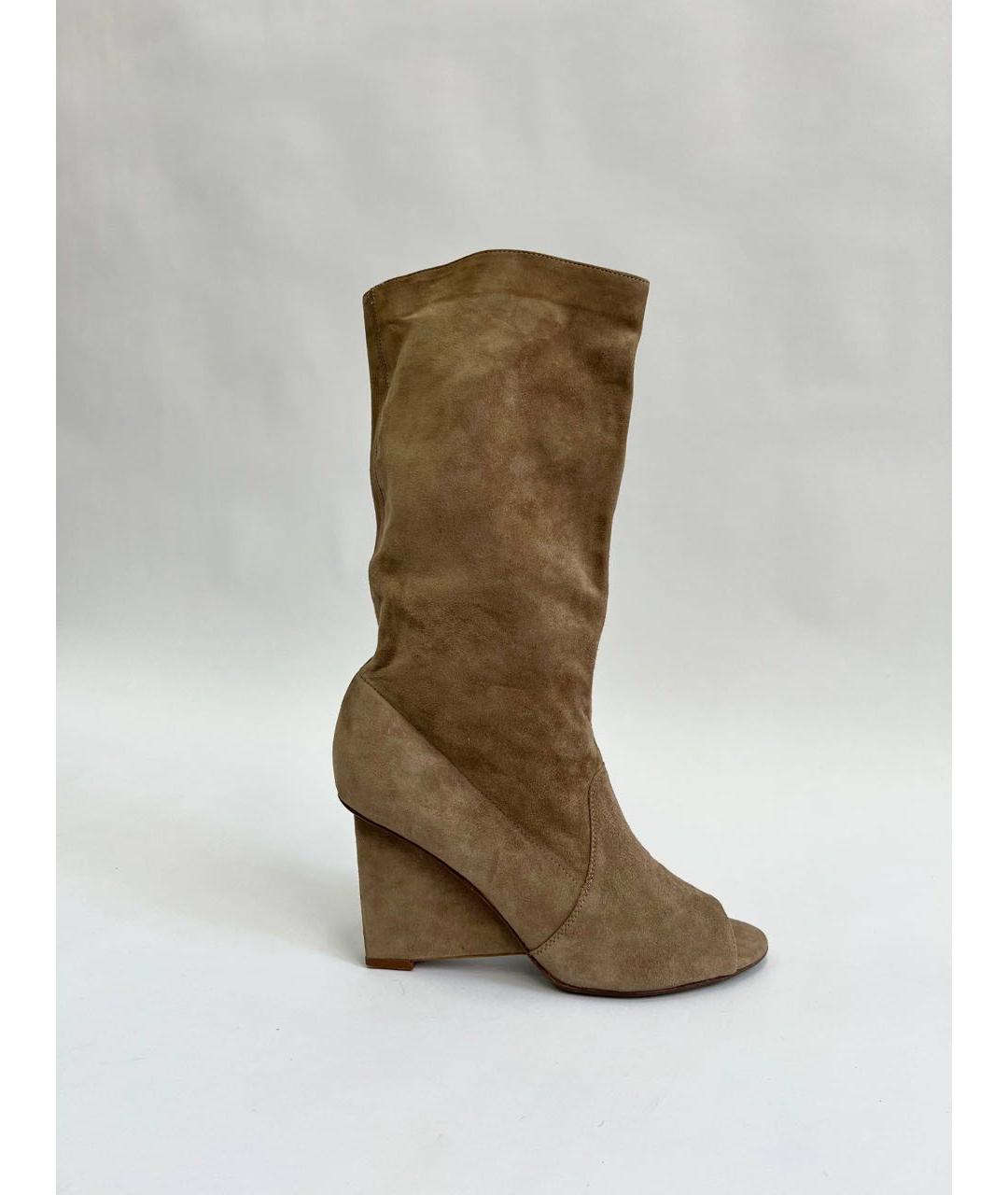 DIANE VON FURSTENBERG Коричневые замшевые полусапоги, фото 9