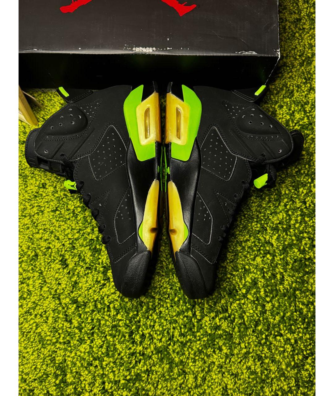 JORDAN Черные нубуковые высокие кроссовки / кеды, фото 3