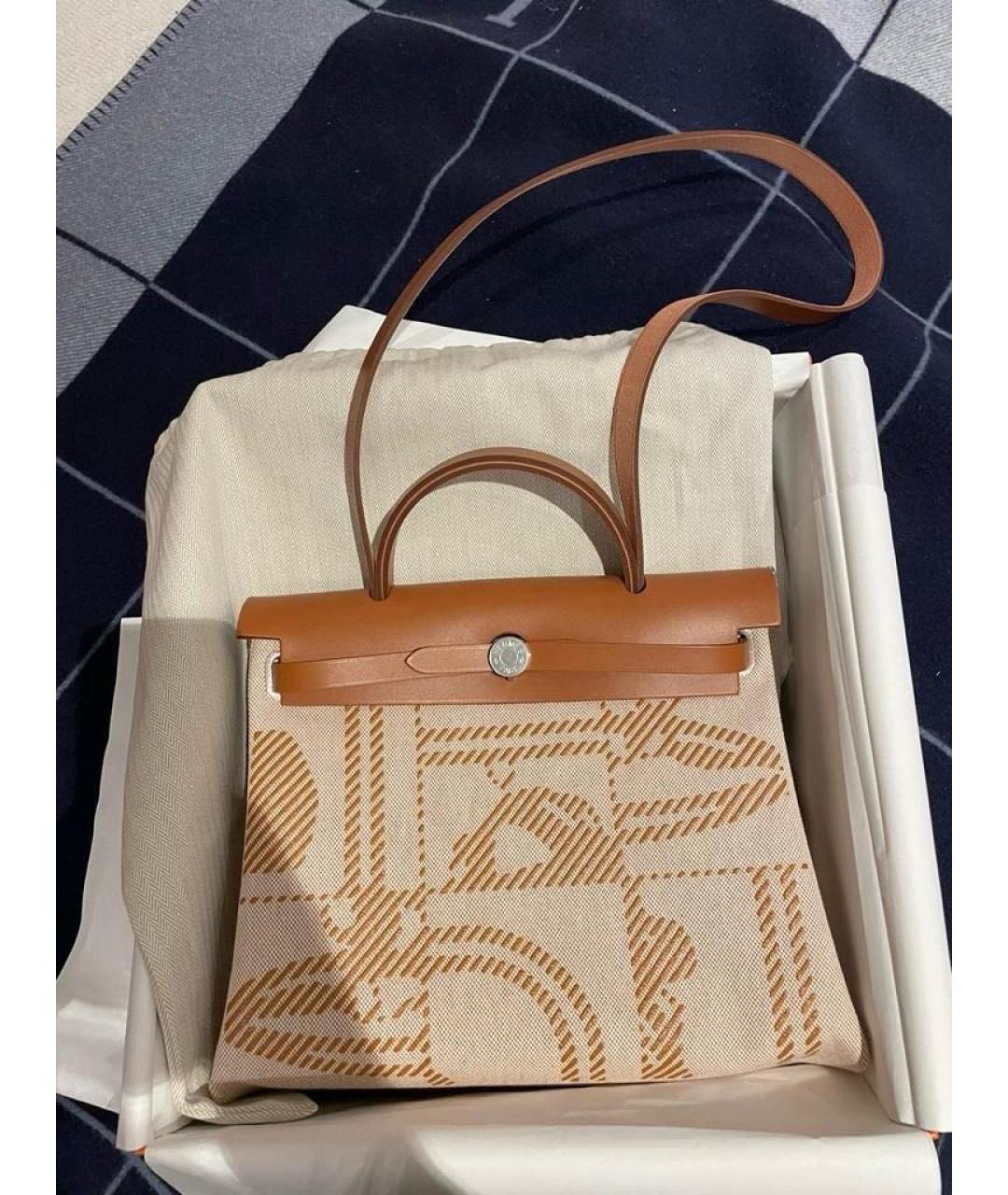 HERMES Бежевая сумка через плечо, фото 2