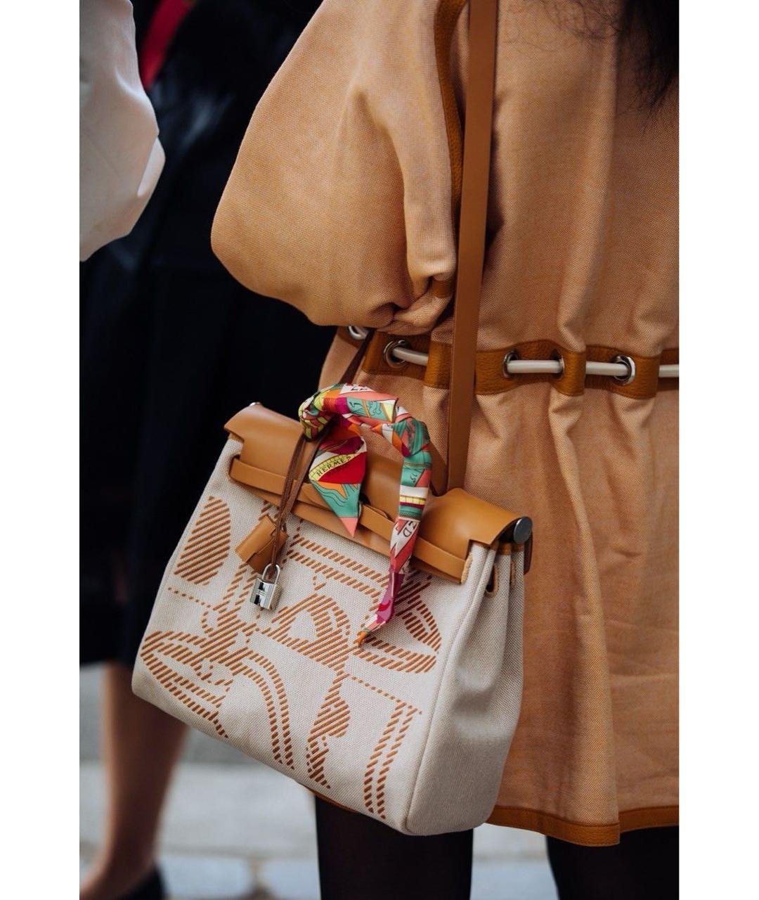 HERMES Бежевая сумка через плечо, фото 8