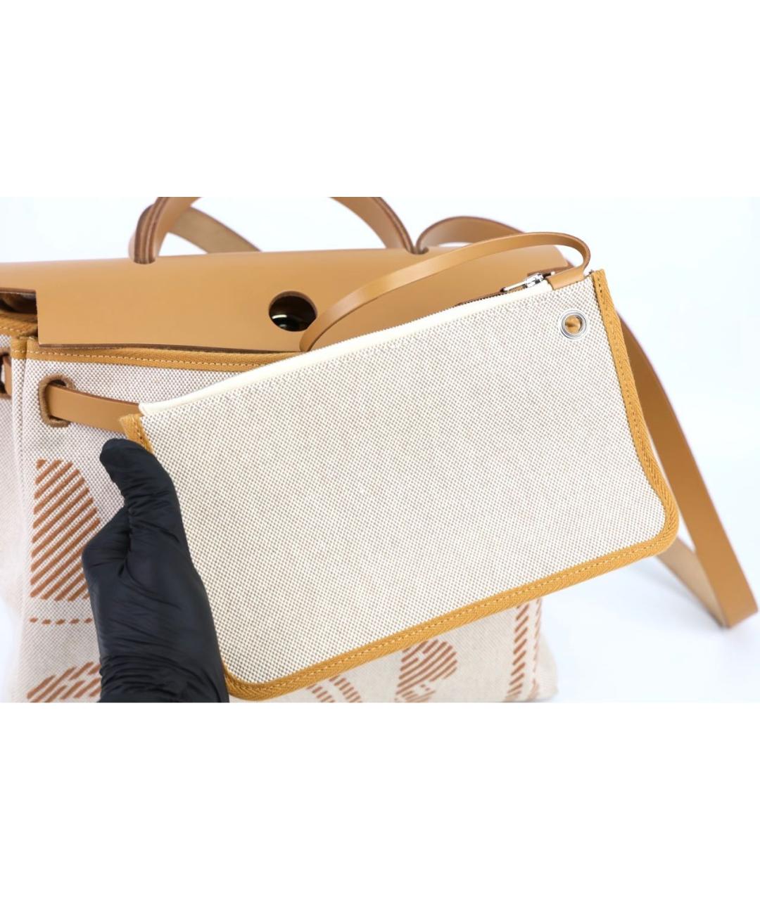 HERMES Бежевая сумка через плечо, фото 5
