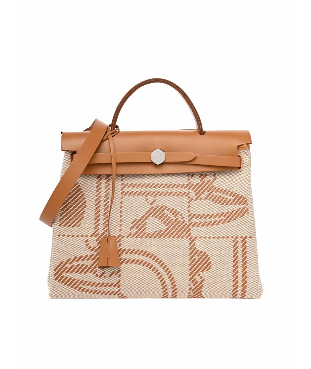 HERMES Бежевая сумка через плечо, фото 9